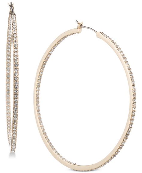 givenchy pavé 2 hoop earrings|macy's givenchy earrings.